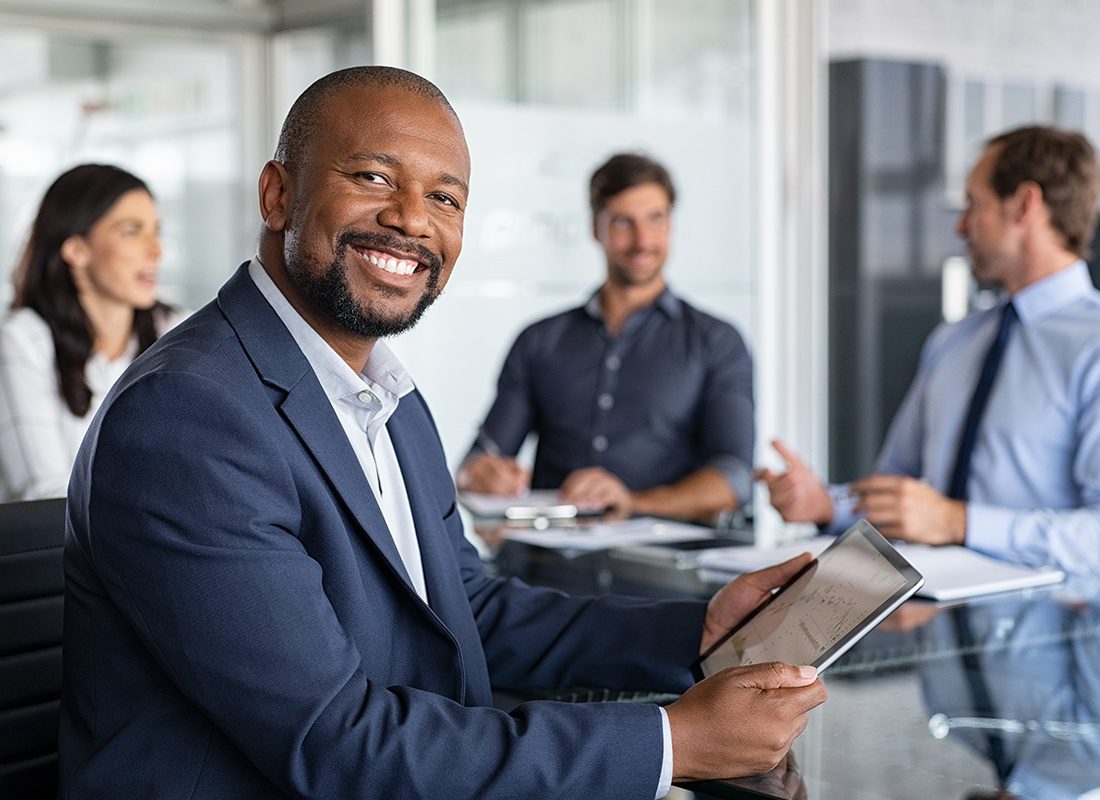 About Our Agency - Business Man Smiling After a Productive Meeting